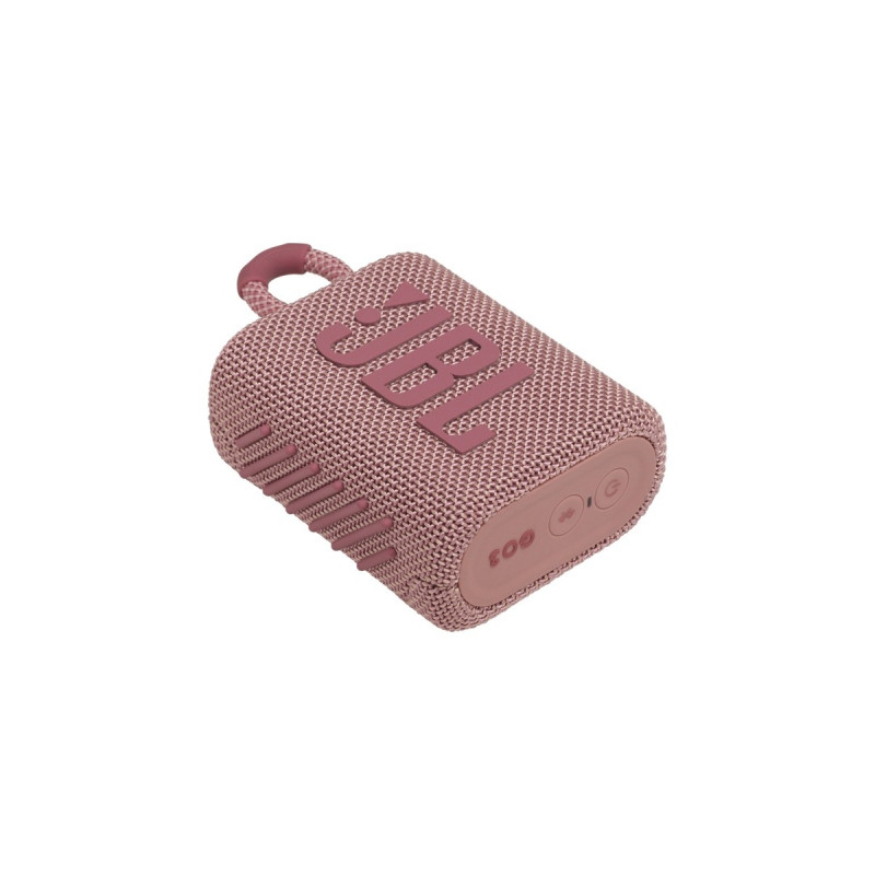 JBL GO 3, Lautsprecher(pink, Bluetooth, USB-C)
