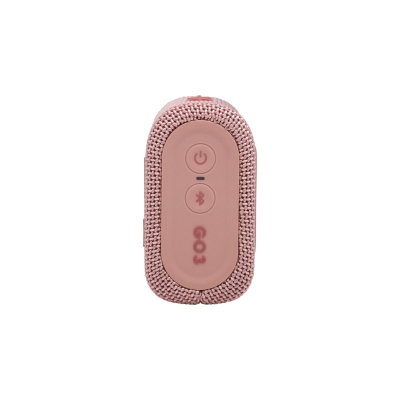 JBL GO 3, Lautsprecher(pink, Bluetooth, USB-C)