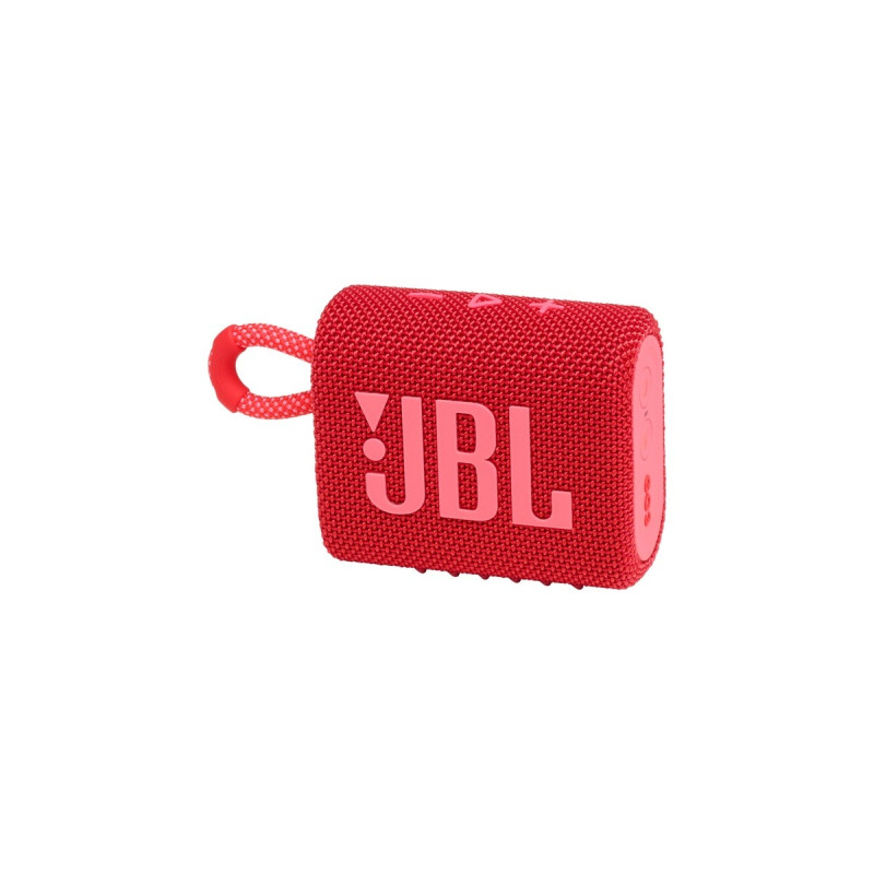 JBL GO 3, Lautsprecher(rot, Bluetooth, USB-C)
