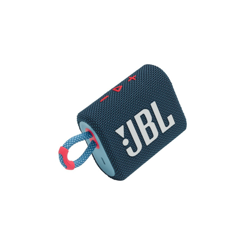JBL Go 3, Lautsprecher(blau/pink, Bluetooth, USB-C)