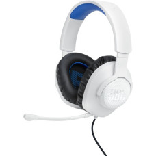 JBL Quantum 100P Console, Gaming-Headset(weiß/blau)