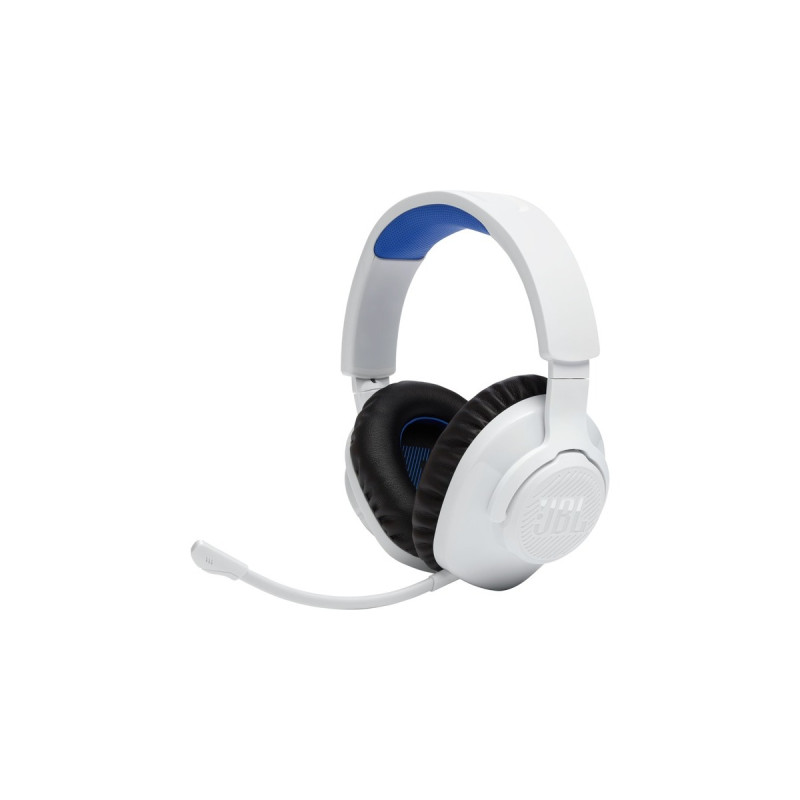JBL Quantum 360P, Headset(weiß/blau, Bluetooth, USB-C)
