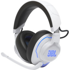 JBL Quantum 910P, Gaming-Headset(weiß/blau, Bluetooth, USB-C, Outlet)