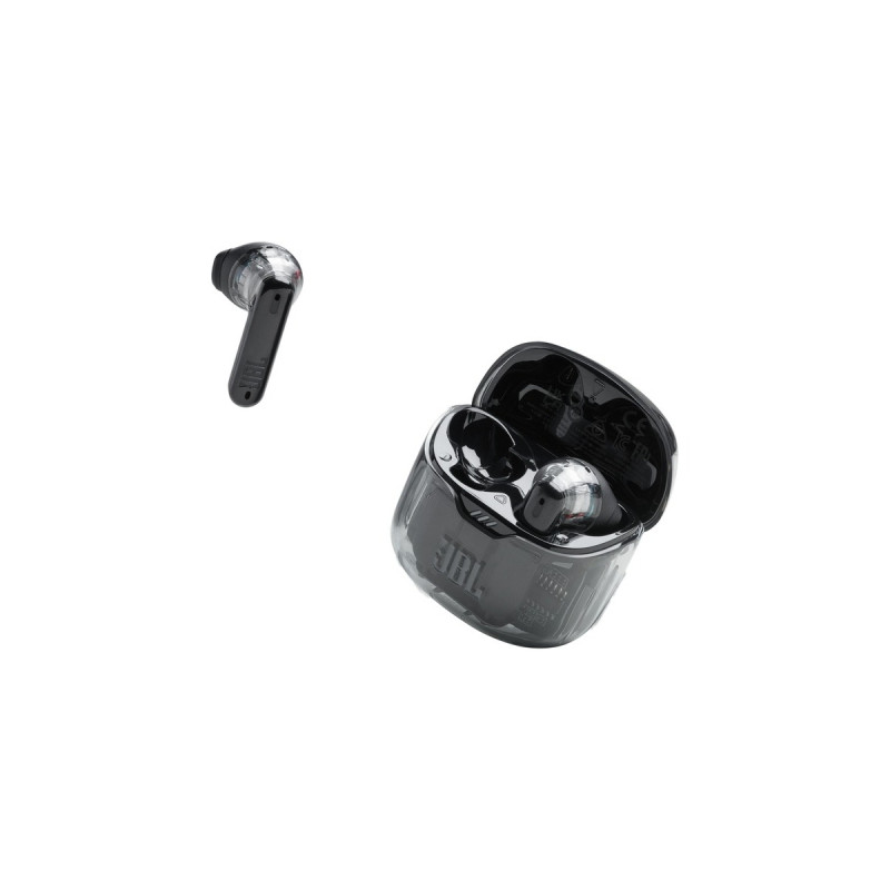 JBL Tune Flex Ghost Edition, Kopfhörer(schiefer/transparent, USB-C, Bluetooth)