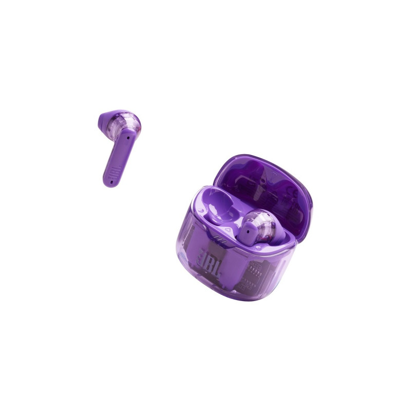 JBL Tune Flex Ghost Edition, Kopfhörer(lila/transparent, USB-C, Bluetooth)