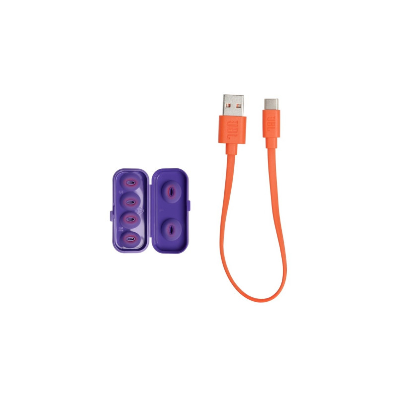 JBL Tune Flex Ghost Edition, Kopfhörer(lila/transparent, USB-C, Bluetooth)