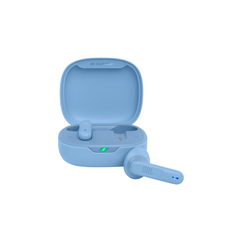 JBL Wave Flex, Kopfhörer(hellblau, Bluetooth, USB-C)