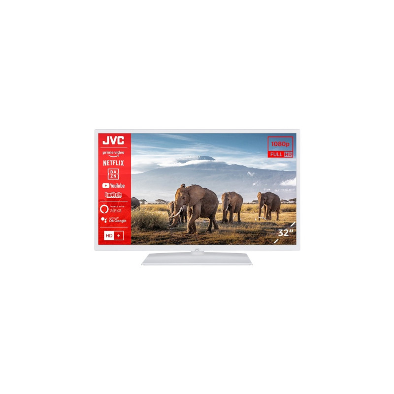 JVC LT-32VF5156W, LED-Fernseher(80 cm (32 Zoll), weiß, WXGA, Triple Tuner, SmartTV)