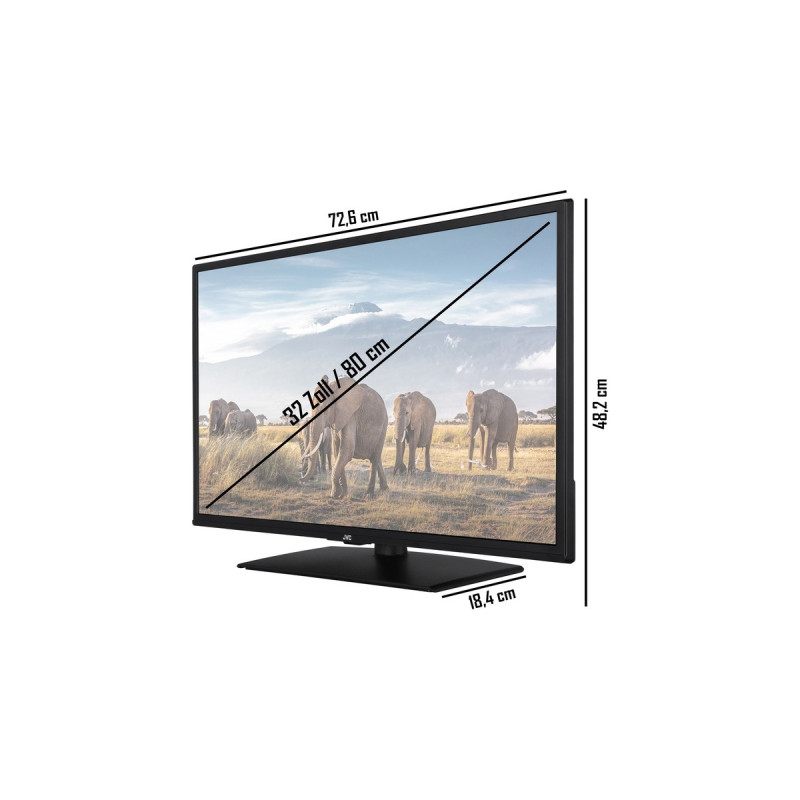 JVC LT-32VF5158, LED-Fernseher(80 cm (32 Zoll), schwarz, FullHD, Triple Tuner, SmartTV)