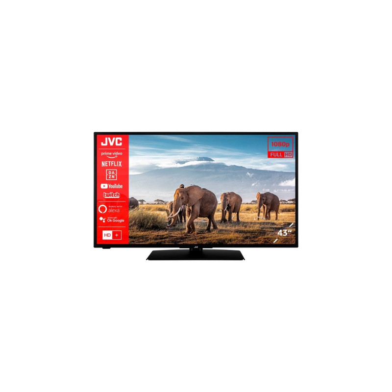JVC LT-43VF5156, LED-Fernseher(108 cm (43 Zoll), schwarz, FullHD, Triple Tuner, SmartTV)