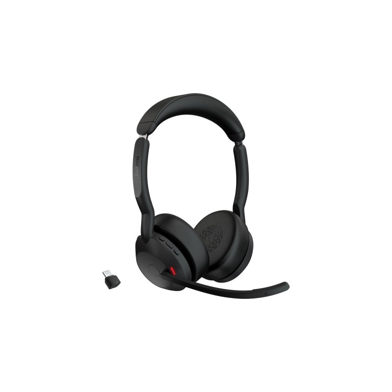 Jabra Evolve2 55, Headset(schwarz, Stereo, Microsoft Teams, USB-C, Link380c)