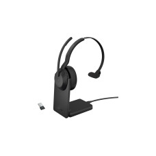 Jabra Evolve2 55, mit Ladestation, Headset(schwarz, Mono, UC, USB-A, Link380a)