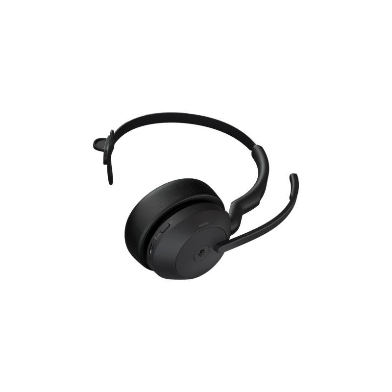 Jabra Evolve2 55, mit Ladestation, Headset(schwarz, Mono, UC, USB-A, Link380a)