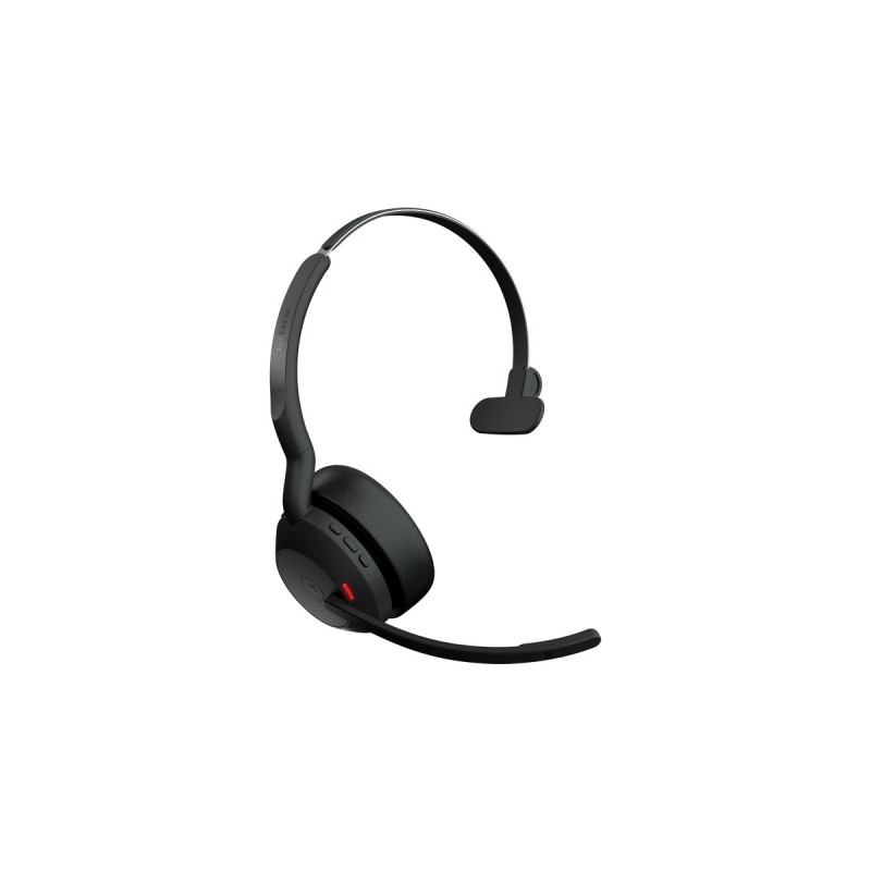 Jabra Evolve2 55, mit Ladestation, Headset(schwarz, Mono, Microsoft Teams, USB-A, Link380a)