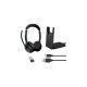 Jabra Evolve2 55, mit Ladestation, Headset(schwarz, Stereo, Microsoft Teams, USB-A, Link380a)