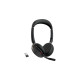 Jabra Evolve2 65 Flex Duo WLC, mit Ladepad, Headset(schwarz, Stereo, Microsoft Teams, USB-A, Link380a)