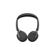 Jabra Evolve2 65 Flex Duo WLC, mit Ladepad, Headset(schwarz, Stereo, Microsoft Teams, USB-A, Link380a)
