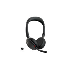 Jabra Evolve2 65 Flex Duo WLC, mit Ladepad, Headset(schwarz, Stereo, UC, USB-C, Link380c)