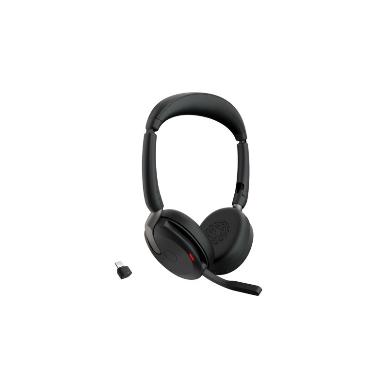Jabra Evolve2 65 Flex Duo WLC, mit Ladepad, Headset(schwarz, Stereo, UC, USB-C, Link380c)