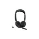 Jabra Evolve2 65 Flex Duo WLC, mit Ladepad, Headset(schwarz, Stereo, UC, USB-A, Link380a)