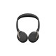 Jabra Evolve2 65 Flex Duo WLC, mit Ladepad, Headset(schwarz, Stereo, UC, USB-A, Link380a)