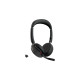 Jabra Evolve2 65 Flex Duo WLC, mit Ladepad, Headset(schwarz, Stereo, Microsoft Teams, USB-C, Link380c)