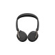 Jabra Evolve2 65 Flex Duo WLC, mit Ladepad, Headset(schwarz, Stereo, Microsoft Teams, USB-C, Link380c)