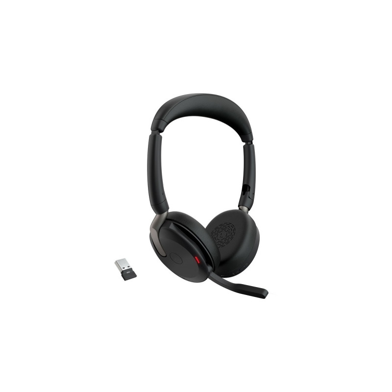 Jabra Evolve2 65 Flex Duo, Headset(schwarz, Stereo, UC, USB-A, Link380a)