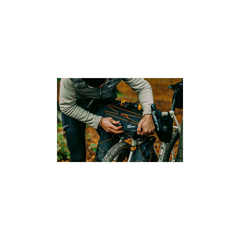Jack Wolfskin Morobbia Triangle Bag, Fahrradkorb/-tasche(schwarz, Oberrohrtasche 2 Liter)