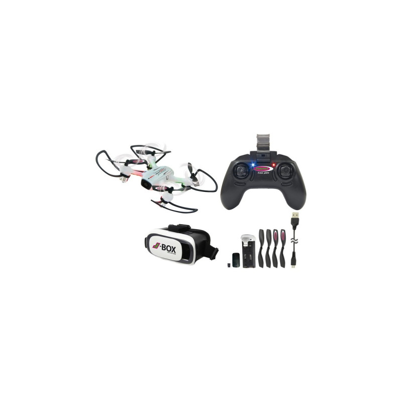 Jamara Angle 120 VR Drone WideAngle Altitude HD FPV WiFi, Drohne(weiß/schwarz)