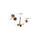 Jamara KickLight, Scooter(orange/schwarz)