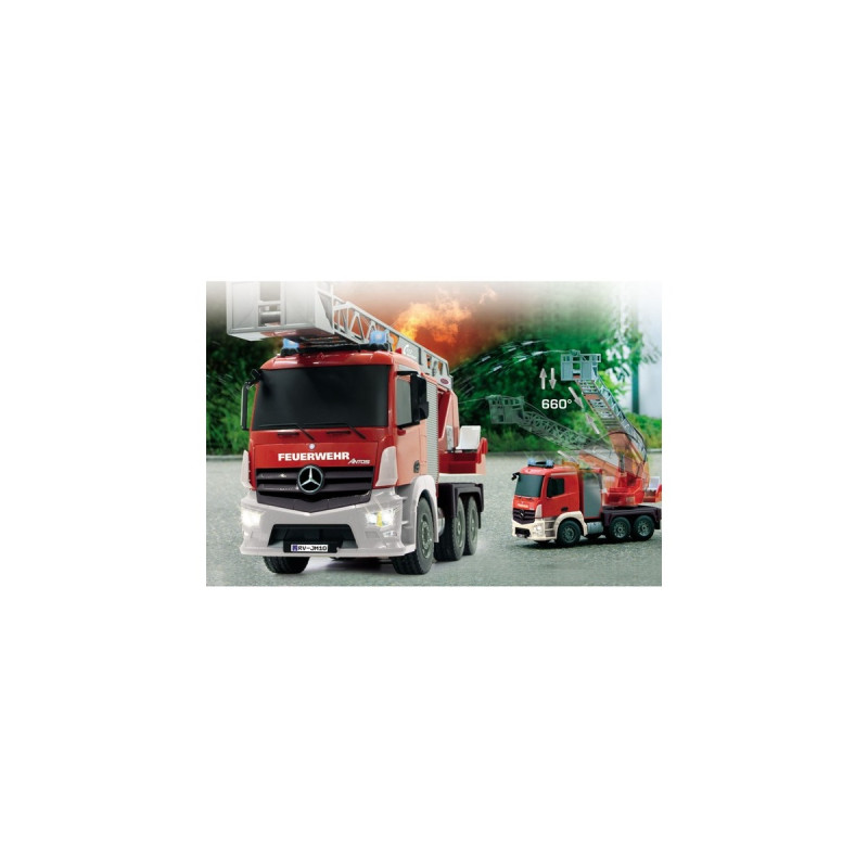 Jamara Mercedes Antos mit Drehleiter(rot/weiß, 1:20)