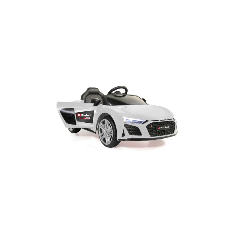Jamara Ride-on Audi R8 Spyder, Kinderfahrzeug(weiß, 18V, Einhell Power XChange)
