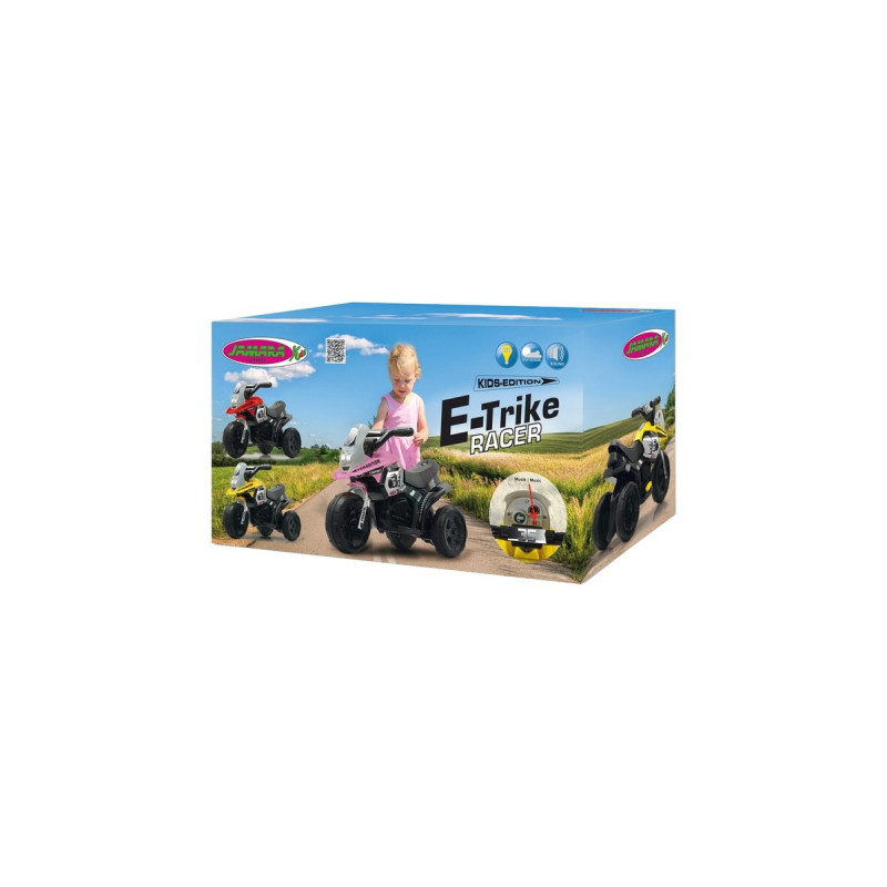 Jamara Ride-on E-Trike Racer, Kinderfahrzeug(gelb)