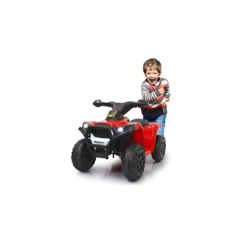 Jamara Ride-on Mini Quad Runty, Kinderfahrzeug(rot/schwarz, 6 V)