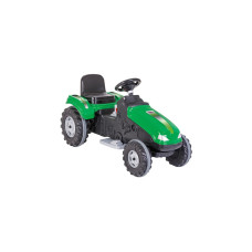 Jamara Ride-on Traktor Big Wheel, Kinderfahrzeug(grün/grau, 12 V)