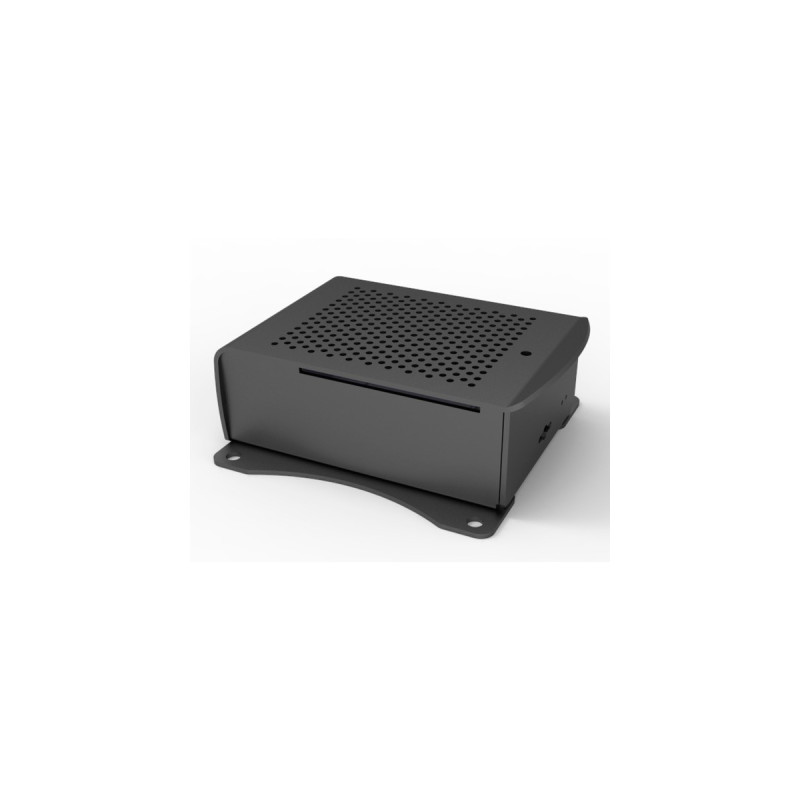 Joy-IT Aluminiumgehäuse für Raspberry Pi 4 B(schwarz, für Raspberry Pi 4 B)