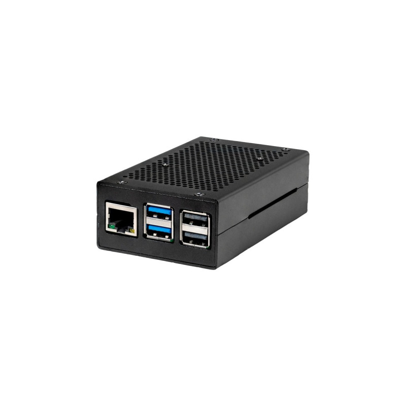 Joy-IT Aluminiumgehäuse für Raspberry Pi 5(schwarz)
