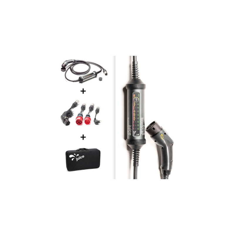 Juice Technology JUICE BOOSTER 2 Swiss EV Set, Wallbox(anthrazit/schwarz, 1,4 - 22 kW, 3,1 Meter Kabel)