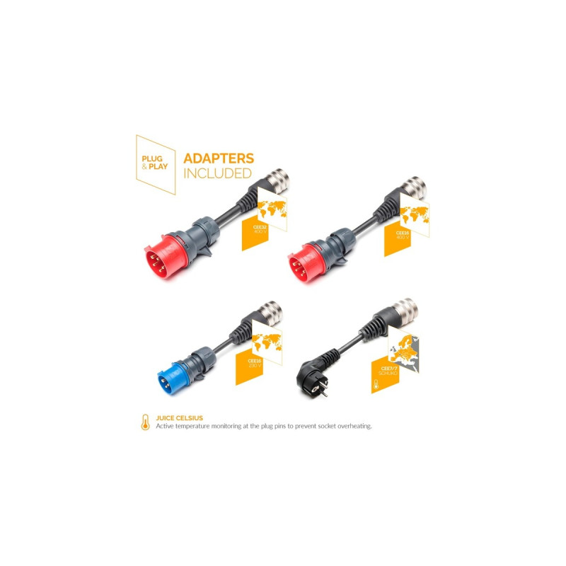 Juice Technology JUICE BOOSTER 3 air Country EU Traveller Set, Wallbox(anthrazit/schwarz, 1,4 - 11 kW, 3,1 Meter Kabel)