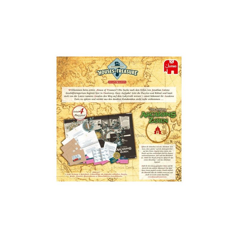 Jumbo Jonathan Eaton's Houses of Treasure: Episode 1 - Der Anfang - Ascalons Zorn, Brettspiel
