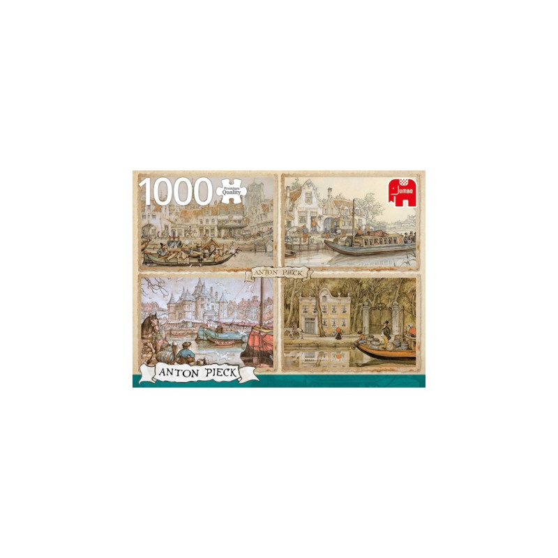 Jumbo Puzzle Anton Pieck, Kanalboote