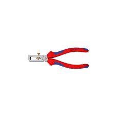 KNIPEX Abisolier-Zange 11 02 160(mit Öffnungsfeder und Rändelschraube)