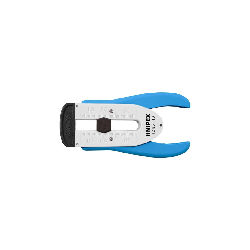 KNIPEX Abisolierwerkzeug 12 85 110 SB für Glasfaser, Abisolier-/ Abmantelungswerkzeug(blau/weiß)
