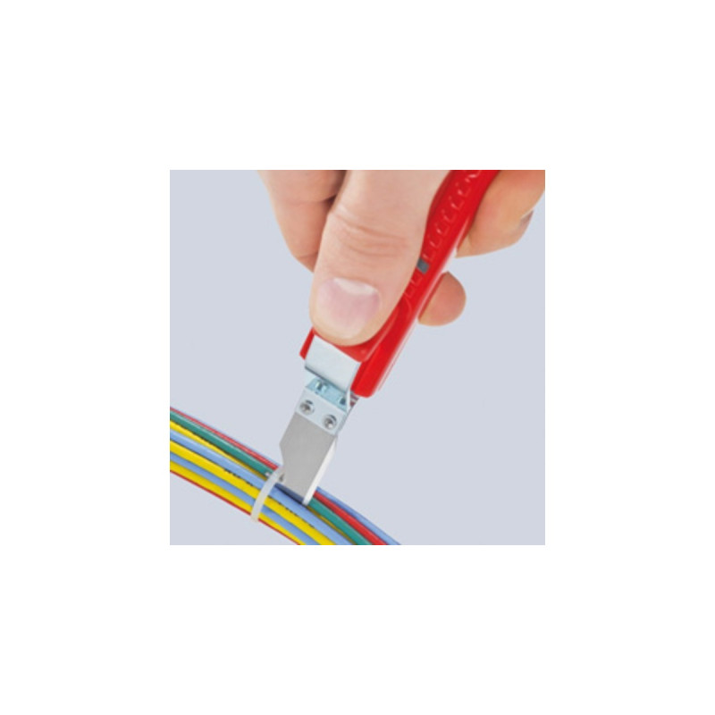 KNIPEX Abmantelungswerkzeug 16 20 165 SB , Abisolier-/ Abmantelungswerkzeug(selbstspannender Festhaltebügel)