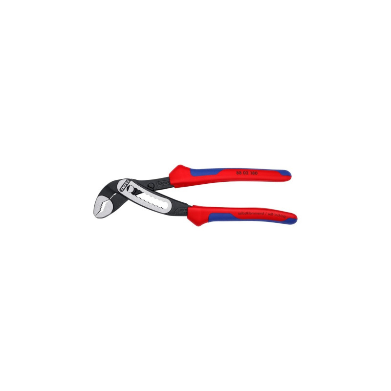 KNIPEX Alligator 88 02 180, Rohr- / Wasserpumpen-Zange(schwarz/rot, 9-stufig verstellbar)