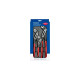 KNIPEX Alligator-Paket 00 20 09 V03, Zangen-Set(rot, 3-teilig, gezahnte Griffflächen)