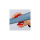 KNIPEX BiX, Rohrschneider für Kunststoffrohre und Dichthülsen(rot/blau)