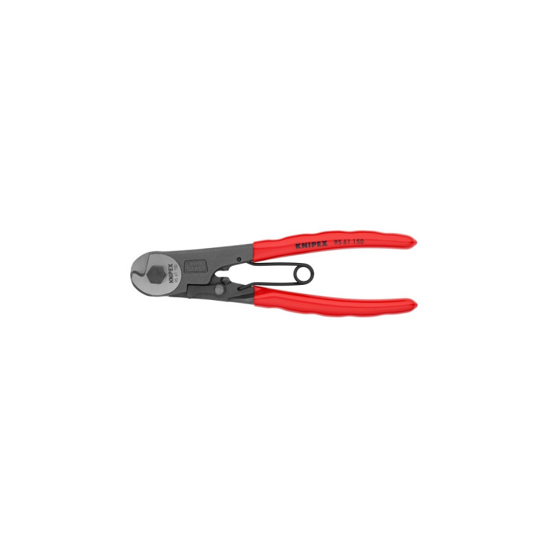 KNIPEX Bowdenzugschneider 95 61 150, Schneid-Zange(mit Öffnungsfeder und Sperrklinke)