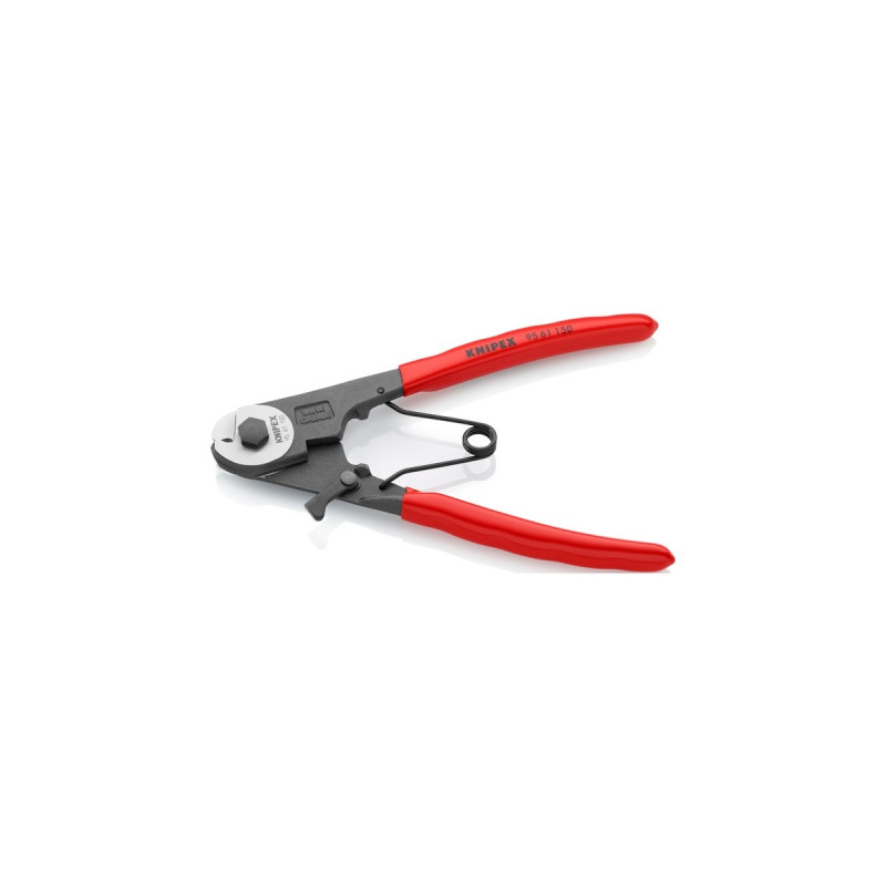 KNIPEX Bowdenzugschneider 95 61 150, Schneid-Zange(mit Öffnungsfeder und Sperrklinke)